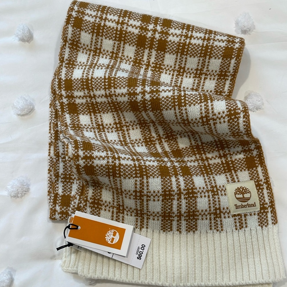 NWT Timberland Womens Plaid Scarf